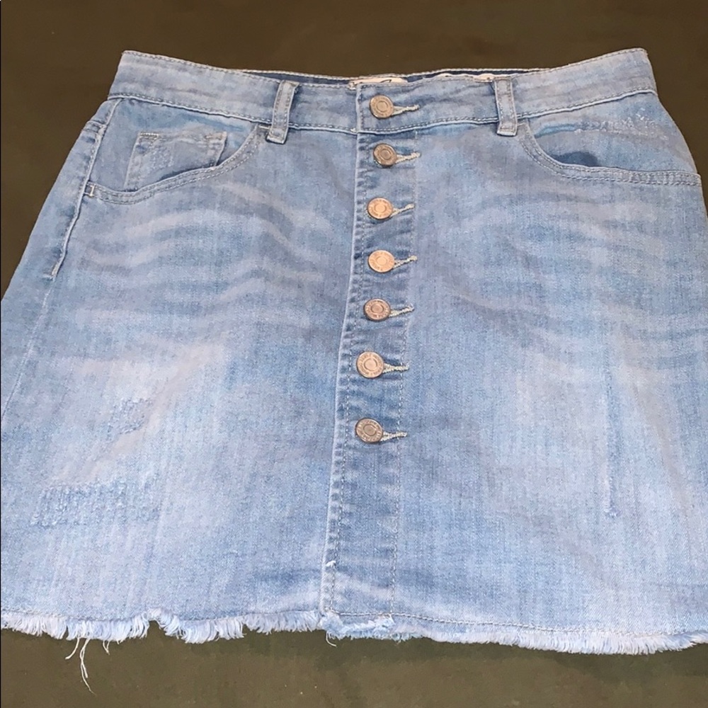 High Waisted Jean Skirt